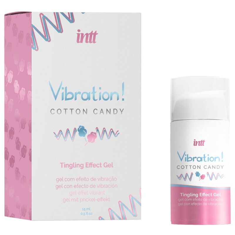 INTT - POWERFUL INTIMATE STIMULANT COTTON CANDY LIQUID VIBRATOR GEL 15 ML - Kink&Play