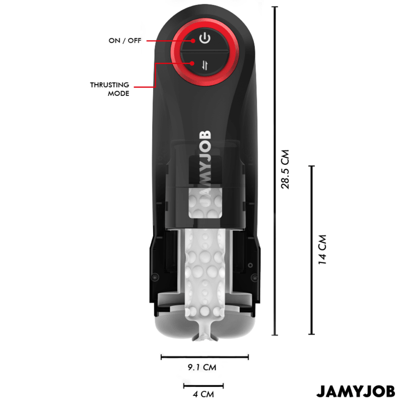 JAMYJOB - GRAVITY AUTOMATIC VAGINA MASTURBATOR 5 THRUSTING MODES AND SOUND EFFECT - Kink&Play