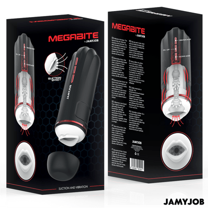 JAMYJOB - MEGABITE AUTOMATIC MOUTH MASTURBATOR 5 MODES STIMULATING WAVES AND VIBRATION - Kink&Play