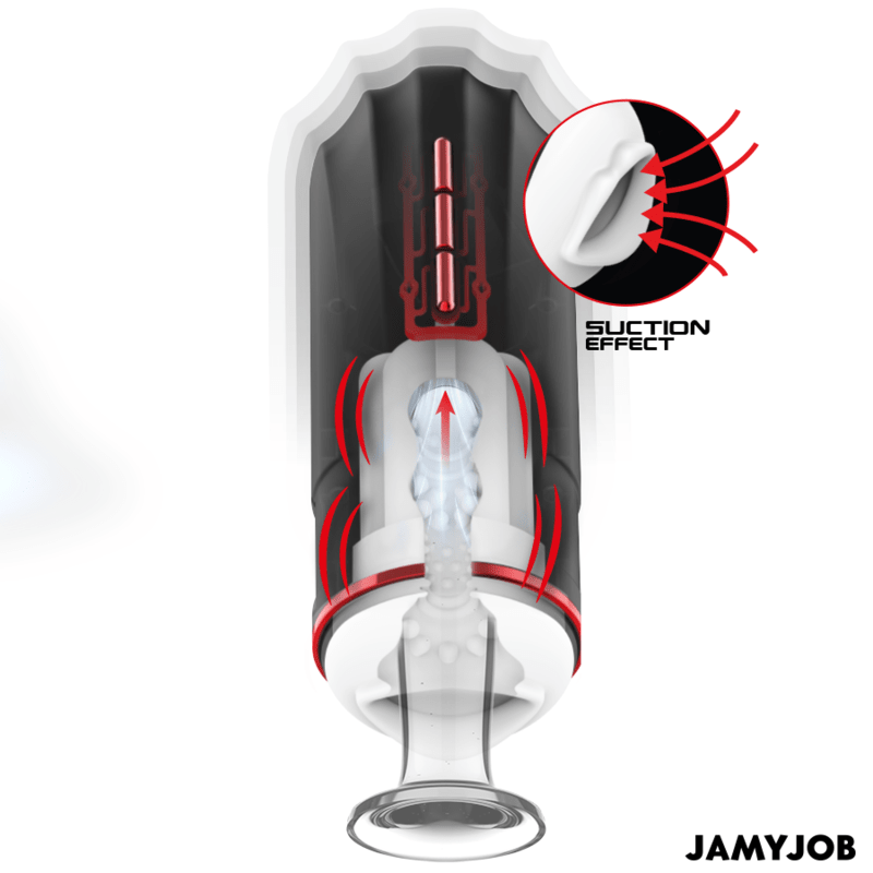JAMYJOB - MEGABITE AUTOMATIC MOUTH MASTURBATOR 5 MODES STIMULATING WAVES AND VIBRATION - Kink&Play