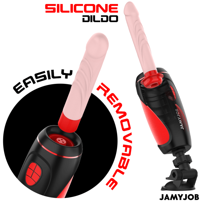 JAMYJOB - PYSTON BASE AUTOMATIC MASTURBATOR WITH REMOTE CONTROL DILDO - Kink&Play
