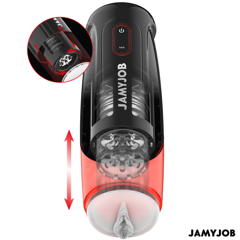 JAMYJOB - STORM AUTOMATIC VAGINA MASTURBATOR 10 ROTATION AND THRUST MODES - Kink&Play