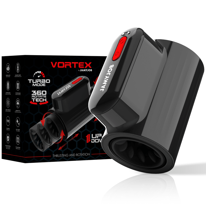 JAMYJOB - VORTEX THRUSTING AND 360 ROTATE TECH TURBO MODE MASTURBATOR - Kink&Play
