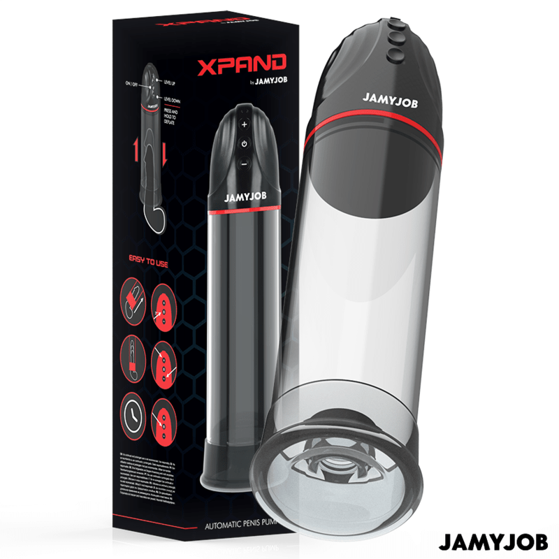 JAMYJOB - XPAND AUTOMATIC PUMP 3 LEVELS OF STIMULATING WAVES GREY - Kink&Play