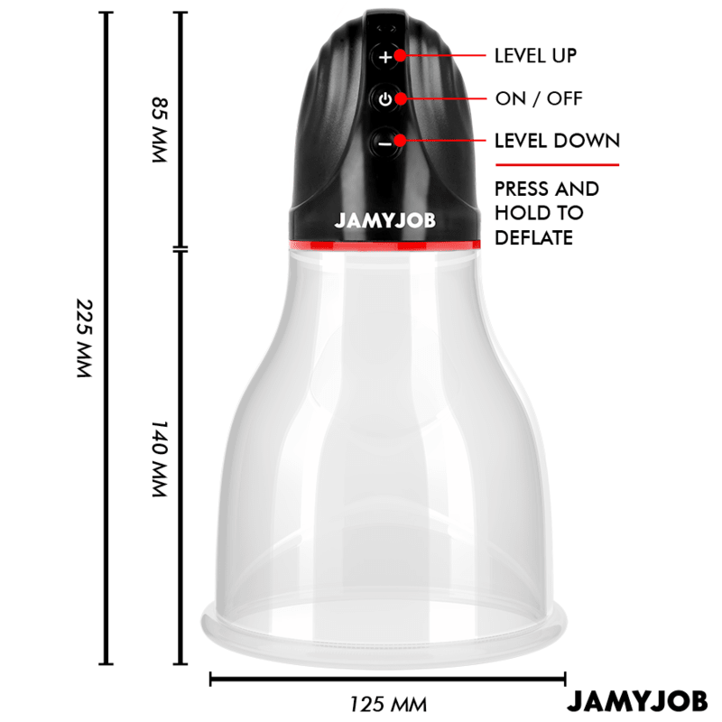 JAMYJOB - XPAND LITE AUTOMATIC TESTICLE PUMP 3 LEVELS OF STIMULATING WAVES GREY - Kink&Play