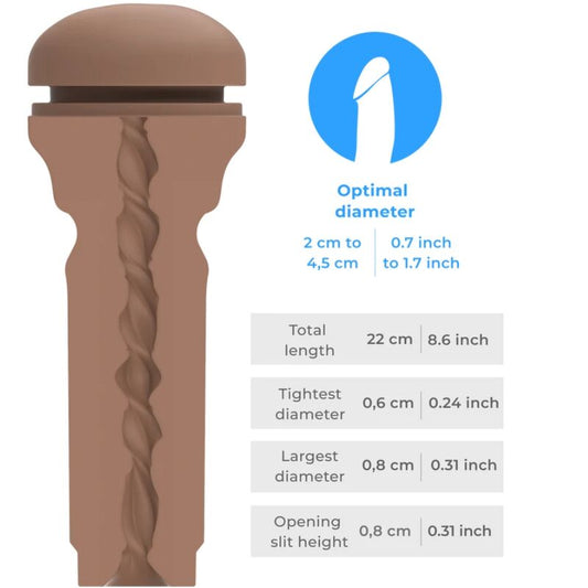 KIIROO - FEEL STROKER EXTRA TIGHT BUTT MID BROWN - Kink&Play