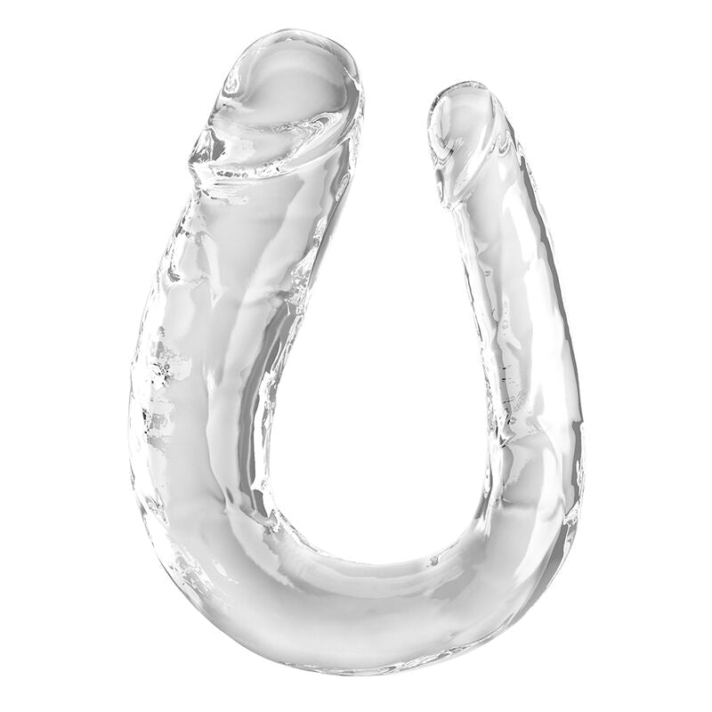 KING COCK - DOUBLE TROUBLE DOUBLE DILDO 44 CM CLEAR - Kink&Play