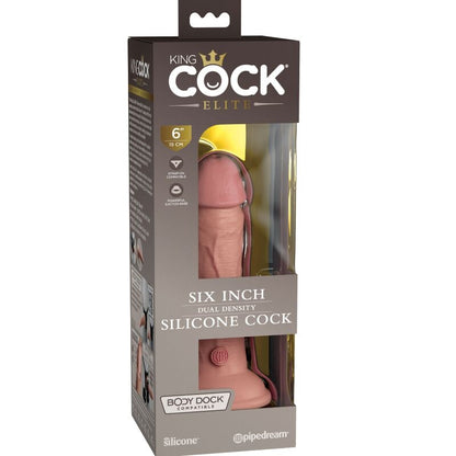 KING COCK - ELITE REALISTIC SILICONE DILDO 15.2 CM - Kink&Play