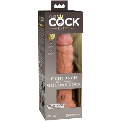 KING COCK - ELITE REALISTIC SILICONE DILDO 20.3 CM CARAMEL - Kink&Play