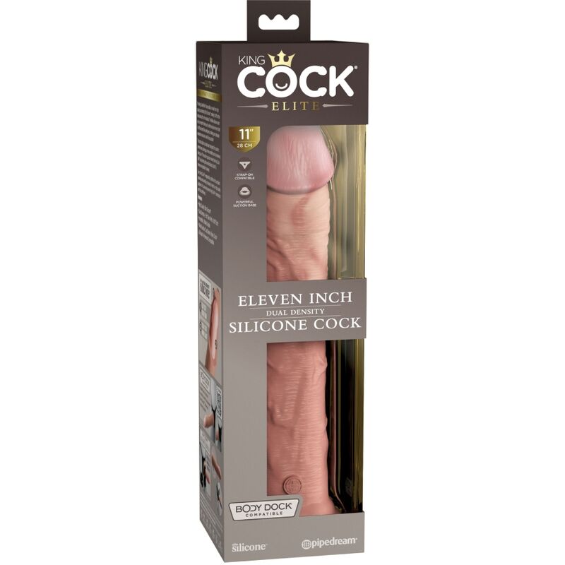 KING COCK - ELITE REALISTIC SILICONE DILDO 28 CM - Kink&Play
