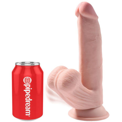 KING COCK - PLUS 3D DILDO SWINGING BALLS 24.5 CM LIGHT SKIN - Kink&Play
