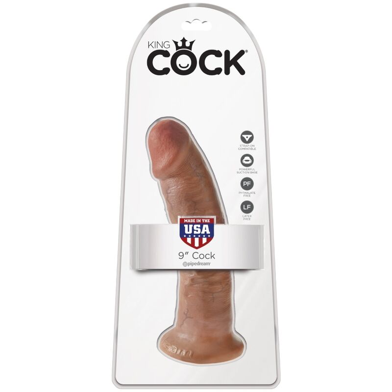 KING COCK - REALISTIC PENIS 21.7 CM CARAMEL - Kink&Play