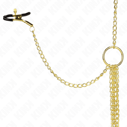 KINK - 4 NIPPLE AND CLIT CLAMPS ADJUSTABLE GOLD - Kink&Play