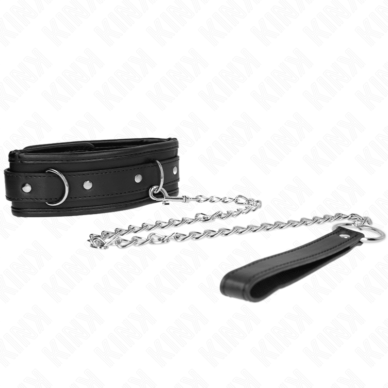 KINK - BASIC MODEL COLLAR WITH LEASH 65 CM MODEL 1 53 X 6 CM - Kink&Play