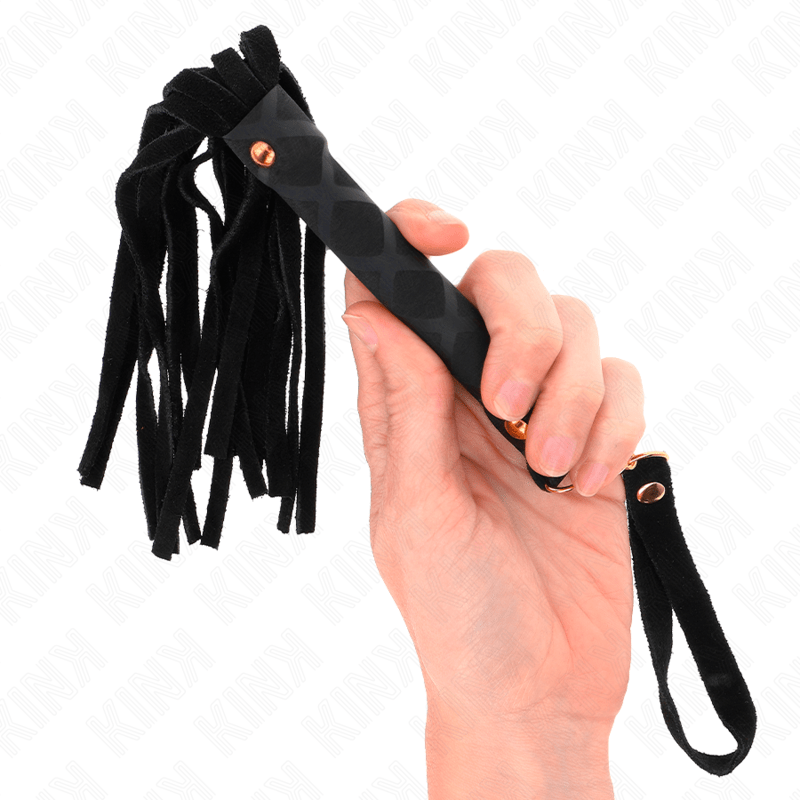 KINK - BLACK SUEDE MINI WHIP 30 CM - Kink&Play
