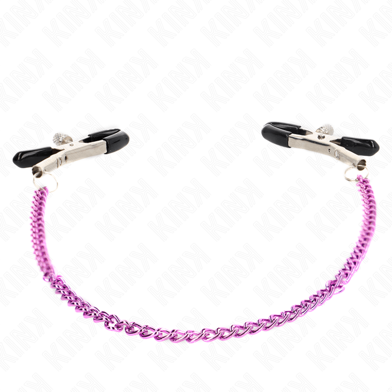 KINK - CHAIN NIPPLE CLAMPS PURPLE 30 CM - Kink&Play