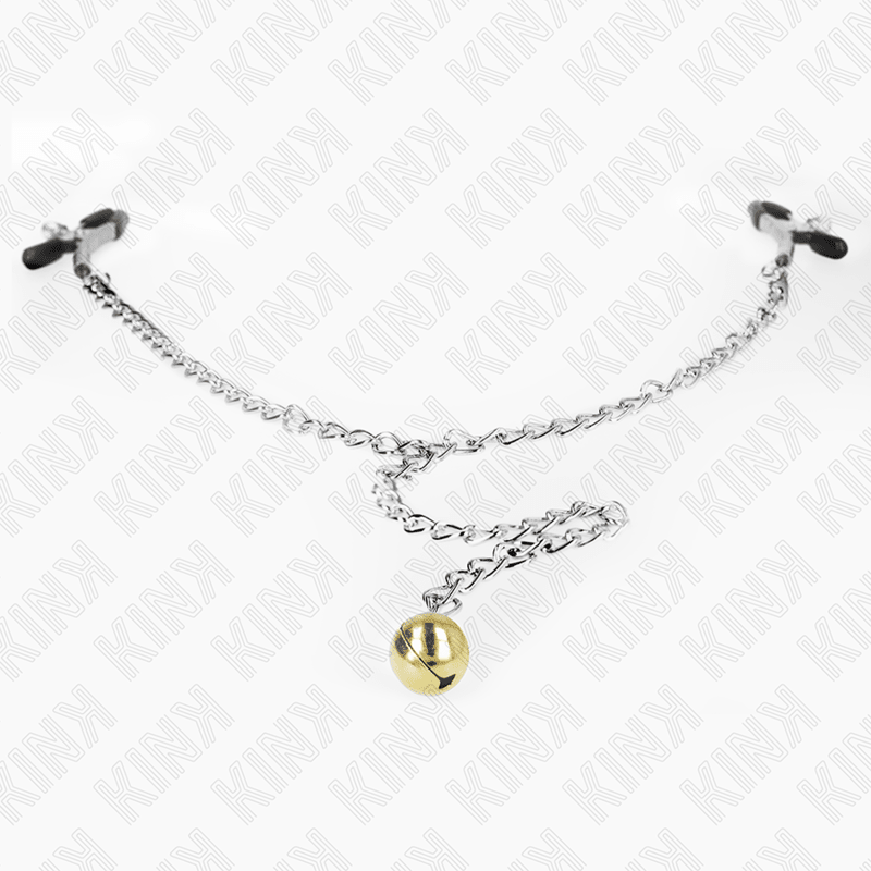 KINK - CHAIN NIPPLE CLAMPS WITH BELL 30 CM - Kink&Play