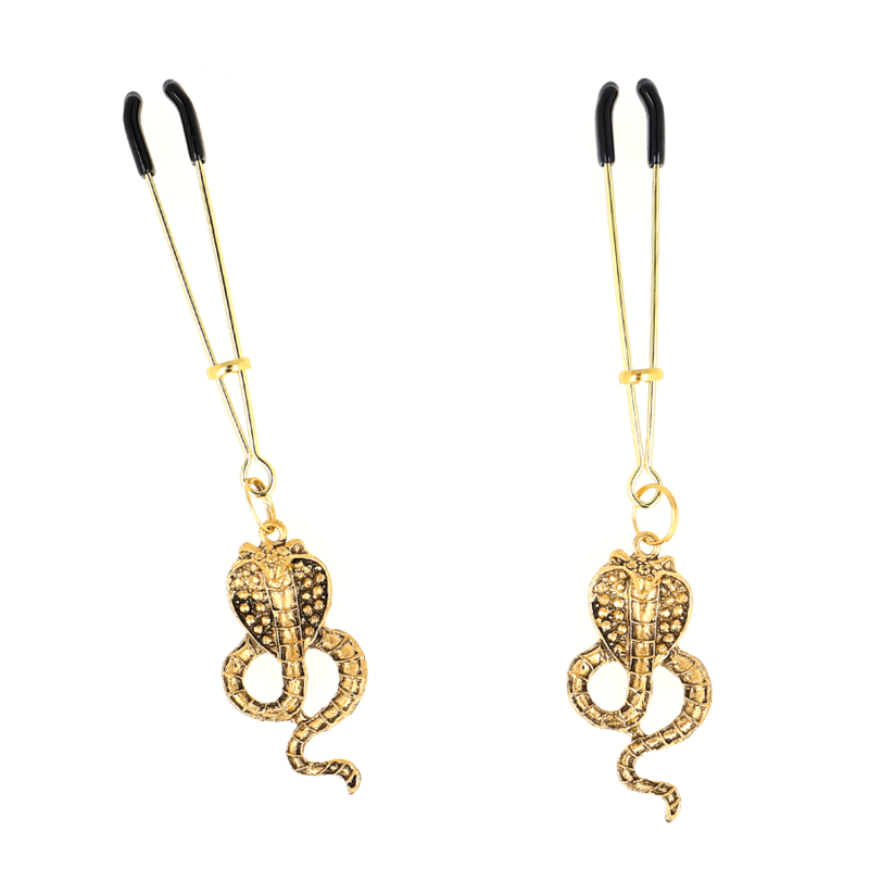 KINK - COBRA PENDANT NIPPLE CLAMPS 6 CM - Kink&Play