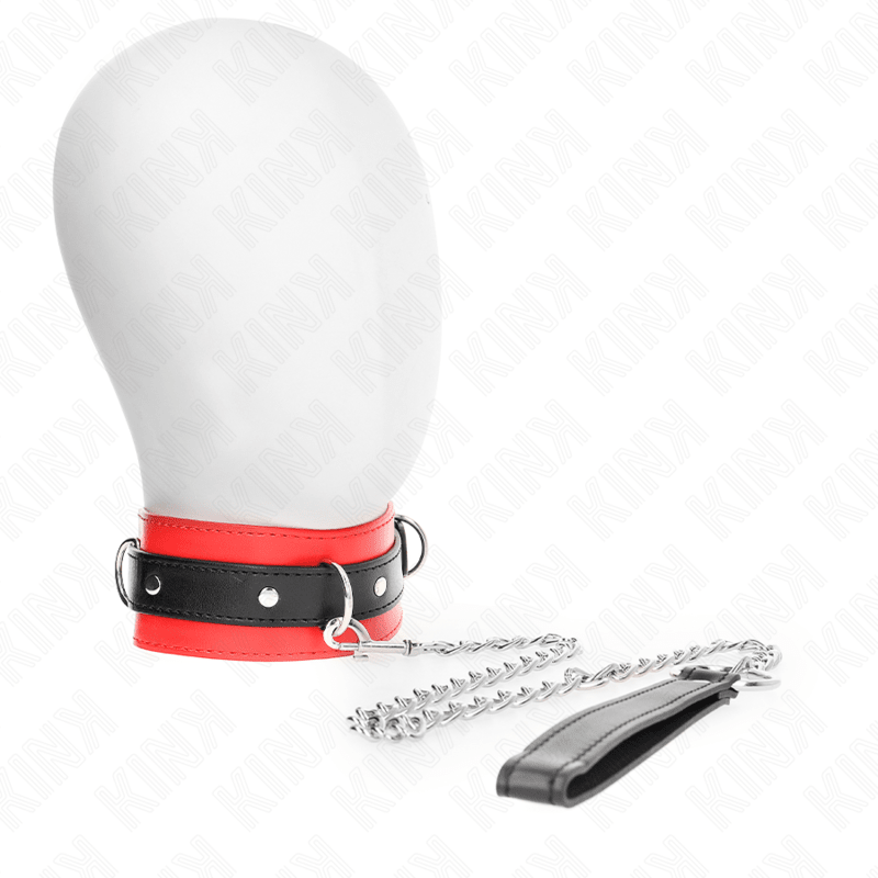 KINK - COLLAR WITH BELT 65 CM WITH STRAP RED 54 X 4.5 CM - Kink&Play