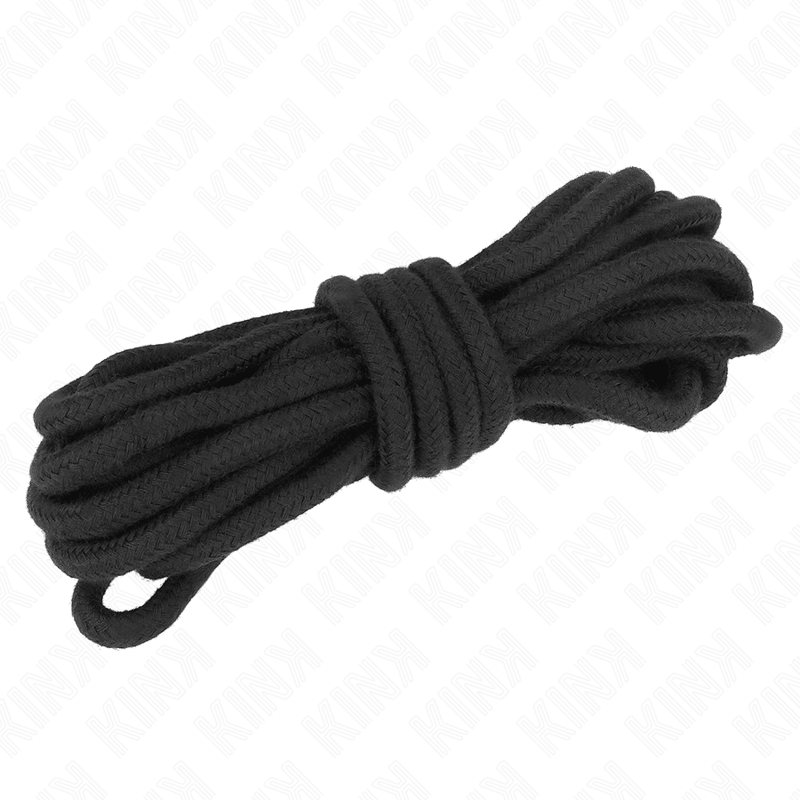 KINK - COTTON ROPE 10 METER BLACK - Kink&Play