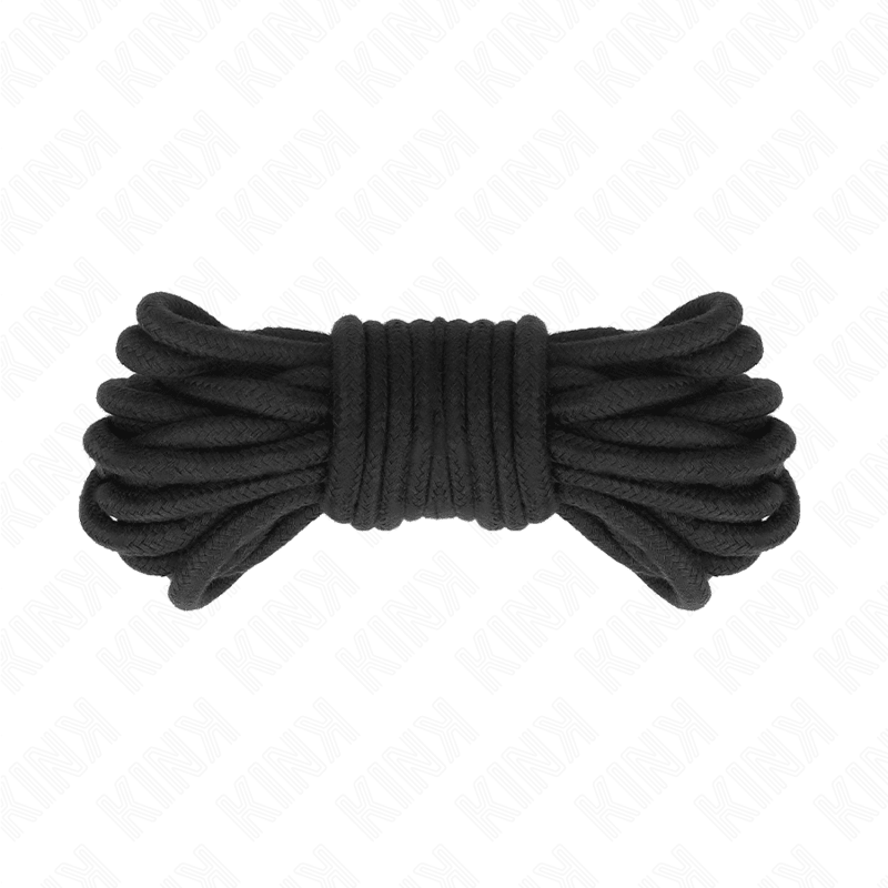 KINK - COTTON ROPE 5 METER BLACK - Kink&Play