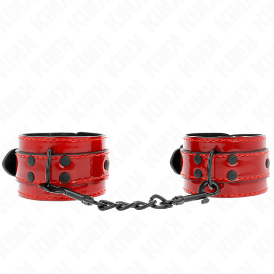 KINK - DARK RED WRIST CUFFS 23 X 5 CM - Kink&Play