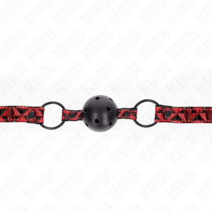 KINK - DIAMOND PATTERN BALL 4.5 CM GAG MODEL 2 64.5 CM ADJUSTABLE 42 - 60 CM - Kink&Play