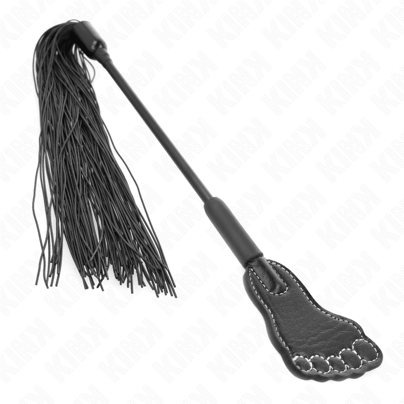 KINK - FOOT SHAPED PADDLE WITH TASSEL WHIP 31 CM - Kink&Play