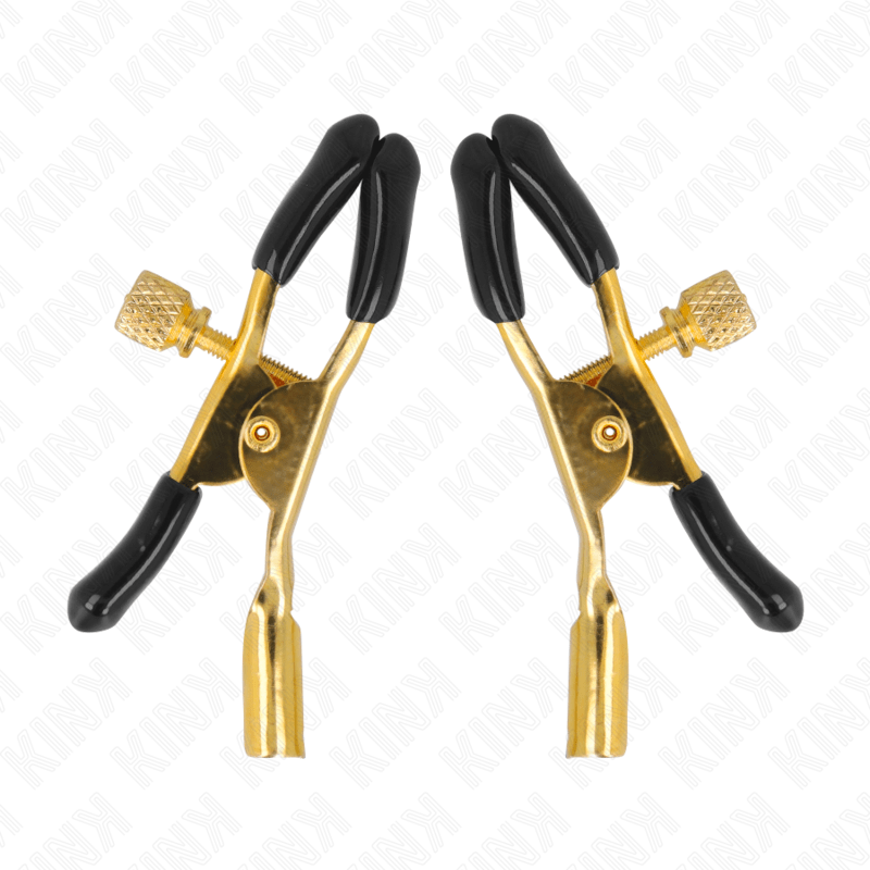 KINK - GOLD NIPPLE CLAMPS 6 CM - Kink&Play