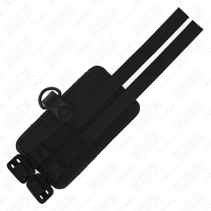 KINK - LEATHER PENIS RING WITH ADJUSTABLE STRAPS - Kink&Play
