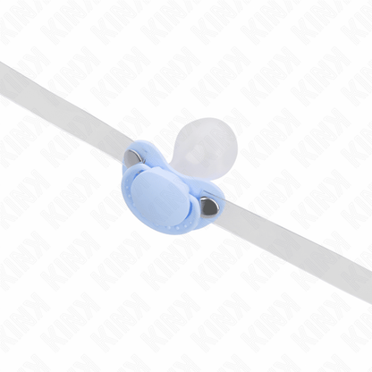 KINK - LIGHT BLUE PACIFIER SHAPED GAG 5.5 x 4 CM ADJUSTABLE 43 - 60 CM - Kink&Play