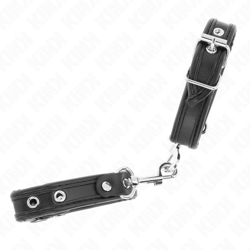 KINK - MINI BLACK WRISTBANDS WITH STUDS ADJUSTABLE 16 - 22 CM X 2 CM - Kink&Play