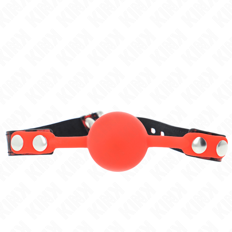 KINK - MODEL 2 SILICONE BALL 4 CM GAG WITH LOCK 60 x 2 CM - Kink&Play