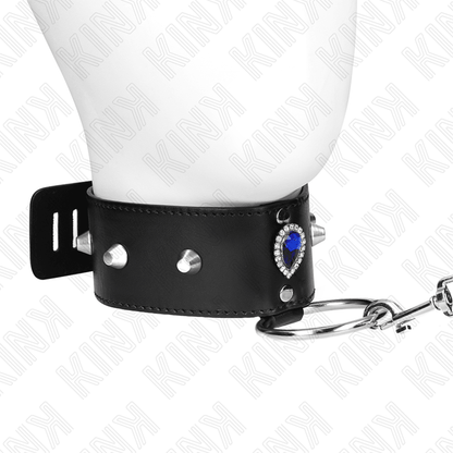 KINK - NECKLACE 65 CM WITH STRAP WITH BLUE DIAMONDS ADJUSTABLE 36 - 43 CM X 5 CM - Kink&Play