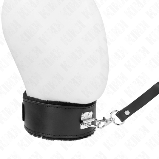 KINK - NECKLACE WITH BELT 116 CM WITH BLACK LEATHER STRAP ADJUSTABLE 40 - 48 CM X 6 CM - Kink&Play