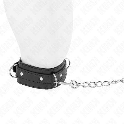 KINK - NECKLACE WITH LEASH 65 CM 3 RING MODEL 1 ADJUSTABLE 38 - 49 CM X 5 CM - Kink&Play