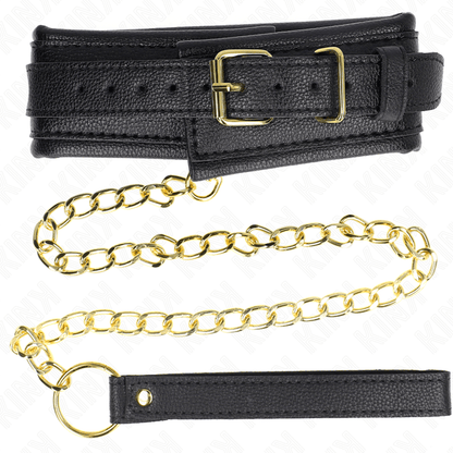 KINK - NECKLACE WITH SPONGE IMITATION LEATHER STRAP MODEL 1 ADJUSTABLE 37 - 54 CM X 3 CM - Kink&Play