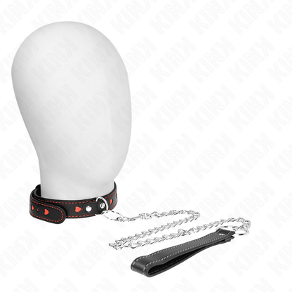 KINK - NECKLACE WITH STRAP 65 CM HEART DETAILS 52.5 X 2.5 CM - Kink&Play