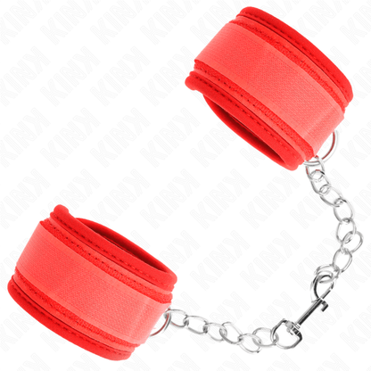 KINK - NEOPRENE WRIST RESTRAINTS RED 42 X 5 CM - Kink&Play