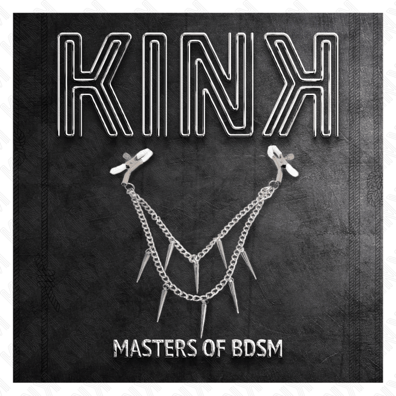 KINK - NIPPLE CLAMPS WITH SPIKES CHAINS 30 CM - Kink&Play