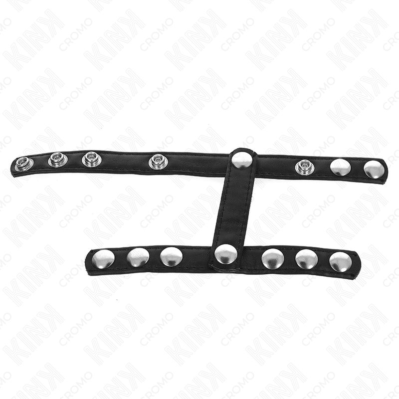 KINK - PENIS RING WITH 3 ADJUSTABLE BALL SPLITTER STRAPS - Kink&Play