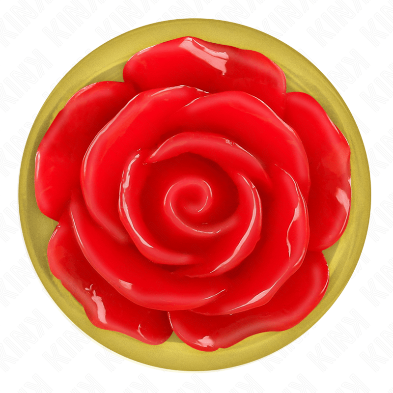 KINK - PLUG ANAL GOLD ROSE RED SIZE L - Kink&Play