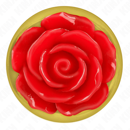 KINK - PLUG ANAL GOLD ROSE RED SIZE L - Kink&Play