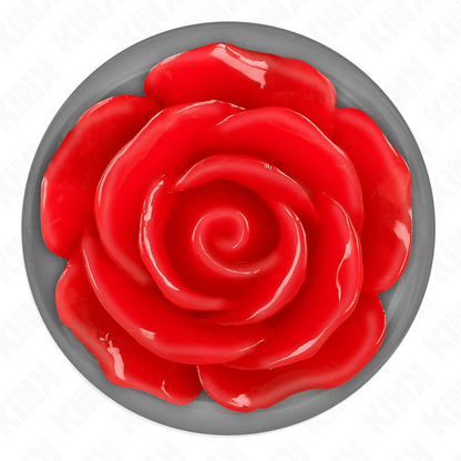 KINK - PLUG ANAL ROSE RED SIZE M - Kink&Play