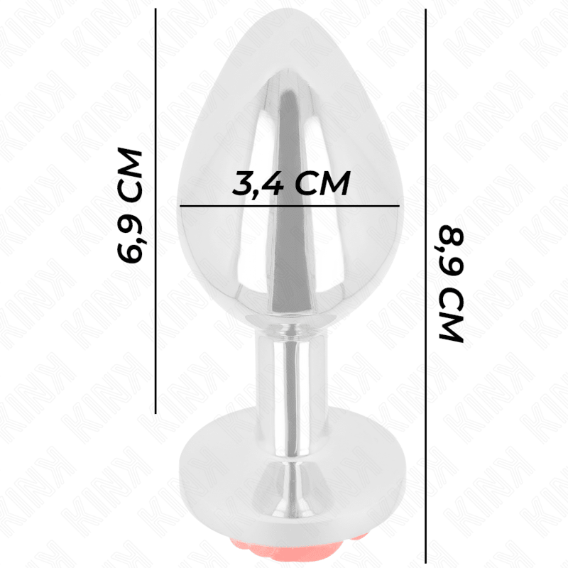KINK - PLUG ANAL ROSE RED SIZE M - Kink&Play