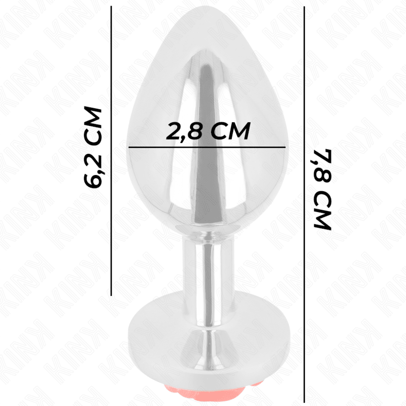 KINK - PLUG ANAL ROSE RED SIZE S - Kink&Play