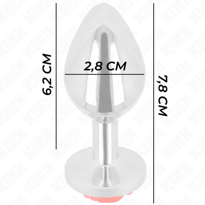 KINK - PLUG ANAL ROSE RED SIZE S - Kink&Play