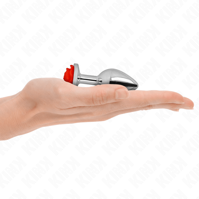 KINK - PLUG ANAL ROSE RED SIZE S - Kink&Play