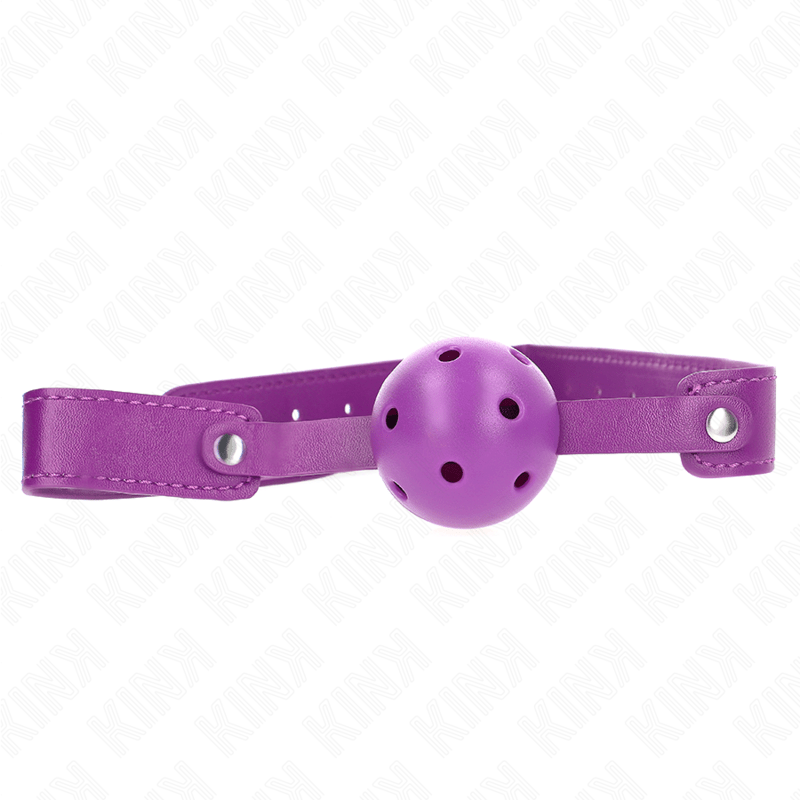 KINK - PURPLE BREATHABLE BALL 4.5 CMGAG 65 x 2.5 CM - Kink&Play