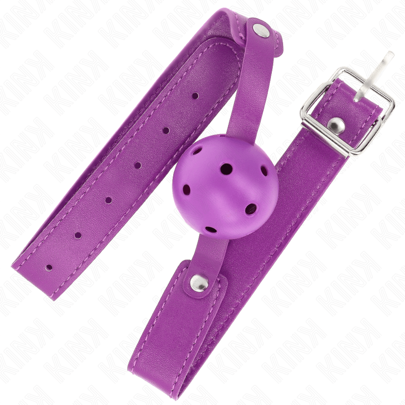 KINK - PURPLE BREATHABLE BALL 4.5 CMGAG 65 x 2.5 CM - Kink&Play